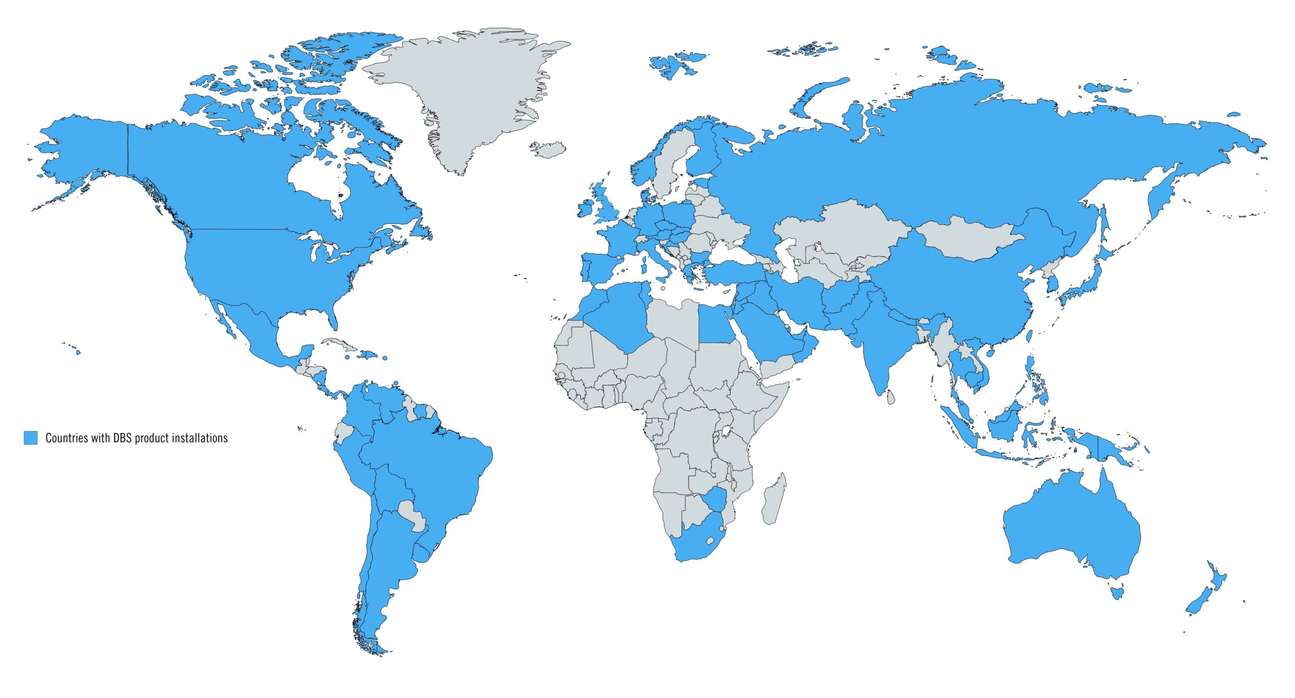 countries with DBS product installation